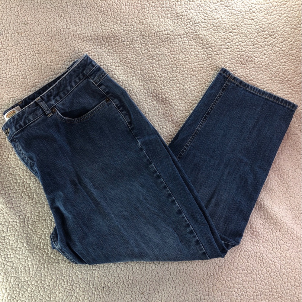 Talbots Woman Petite Classic Fit Stretch Medium Wash Jeans Size 20W